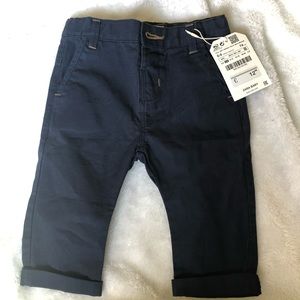 NWT 6-9 month Zara Baby Boy navy pants